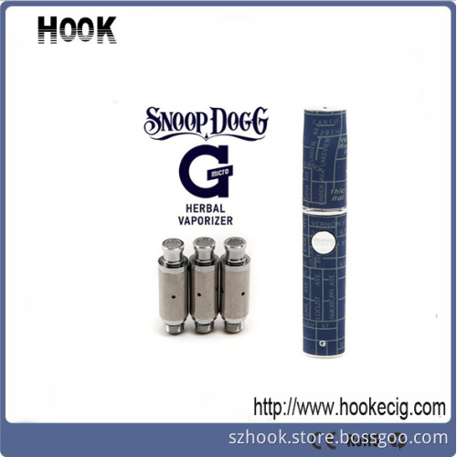 New Snoop Dogg G Pen Flat Micro G Herbal Tanks Vaporizer